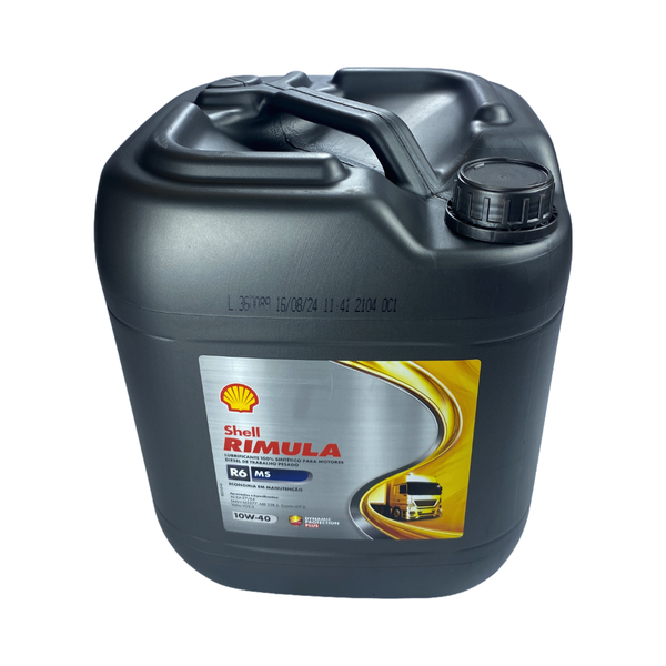 Oleo Motor Shell Rimula R6 MS 10W-40 Balde 20 Litros